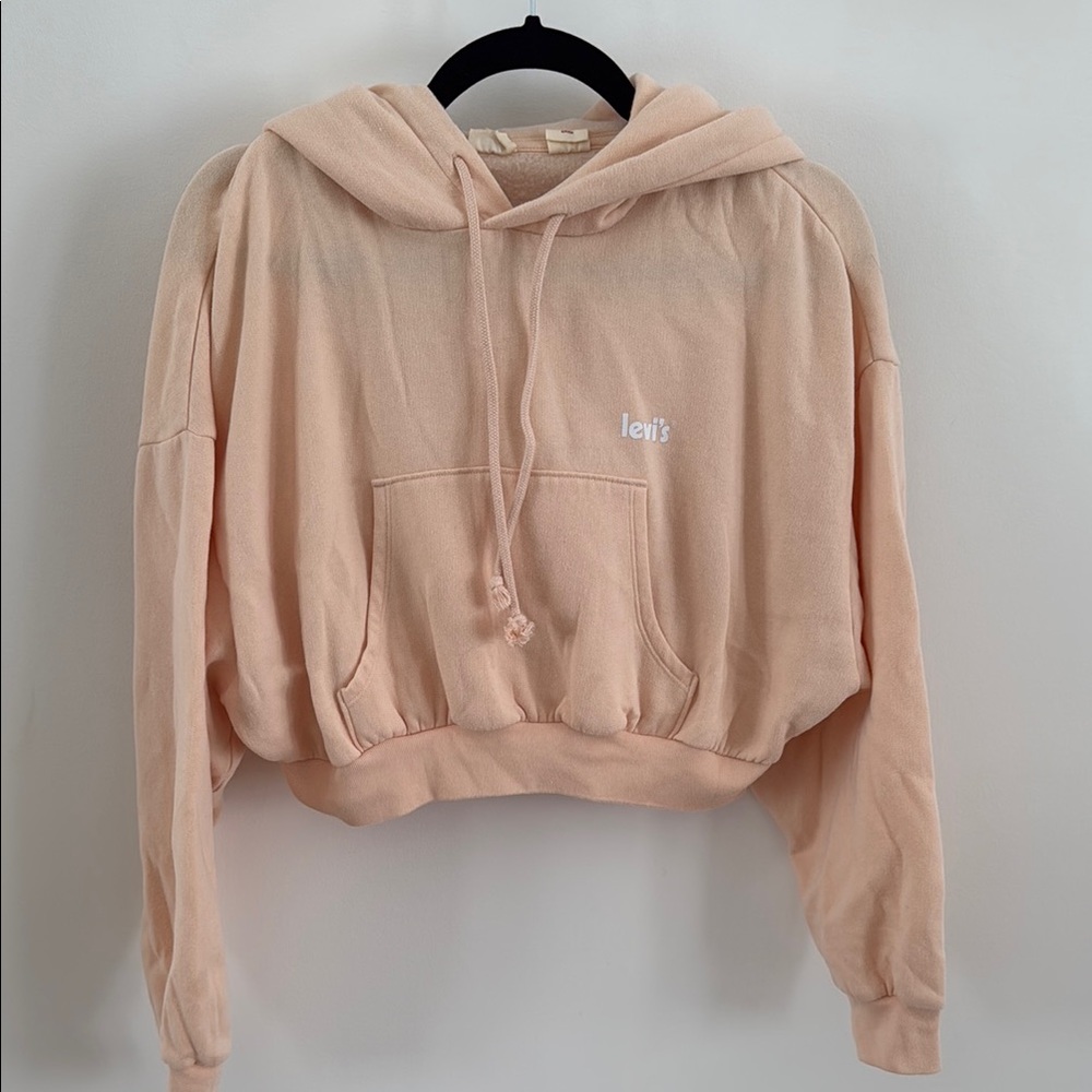 Levi's Women's Peach Cropped Hoodie S/P